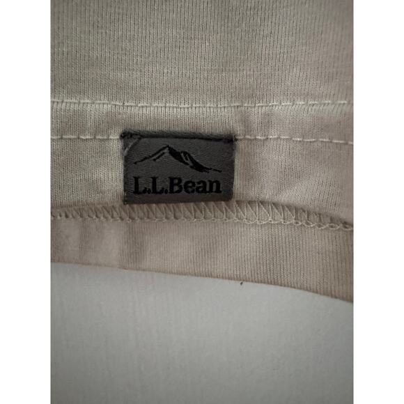 LL Bean Light Gray Slightly Fitted Shirt with Turquoise Graphic Size Small- Reg - Picture 5 of 7